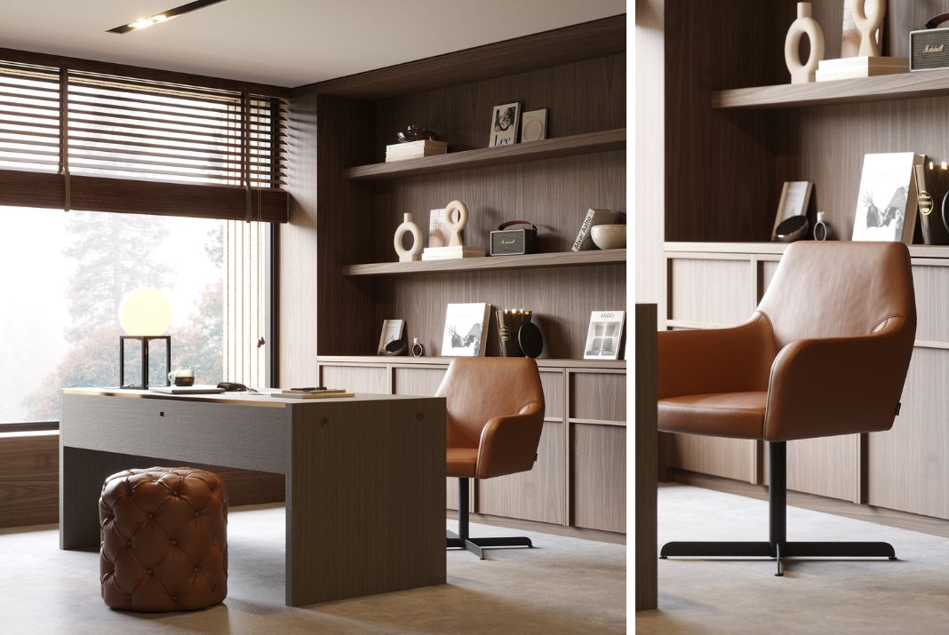 The Robson chair is positioned in a Home Office.