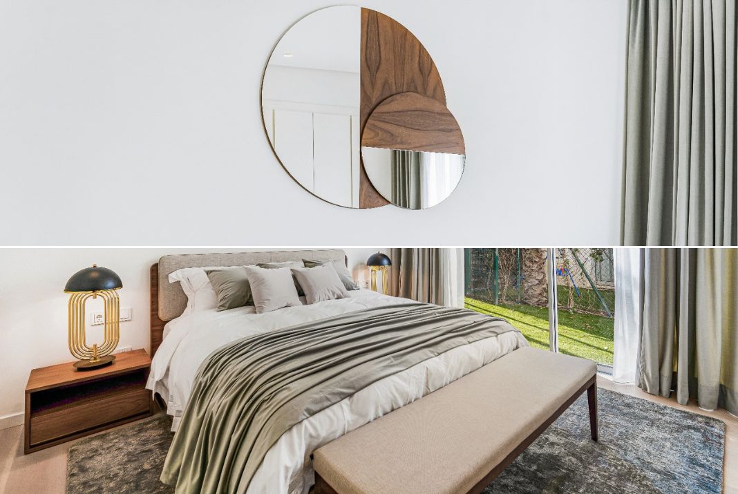 Bedroom 3 decor with Bruny Bed along with Amy Bech and the Scilly Mirror